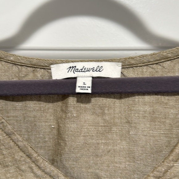 Madewell green V-Neck Top - Picture 2 of 3
